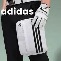 アディダス ゴルフ ラウンドバッグ ポーチ 小物入れ ホワイト白 adidas