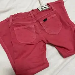 Lee ピンク ボトムス ウエストゴム スキニーパンツ デニム