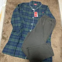 新品マタニティーパジャマ　M ポロ　 チェック　　　産前産後