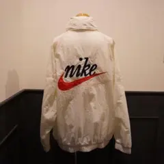 【超希少】NIKE 刺繍ビッグロゴ ハーフジップ ナイロンジャケット 西島隆弘