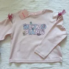 ⭐️新品⭐️mezzo piano ぬいぐるみロゴ　長袖Tシャツ 120