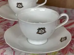 ノリタケ　コティホワイトAF カップ・ソーサーセット 2000年製