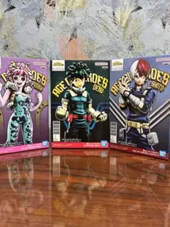 僕のヒーローアカデミア セット 轟焦凍 緑谷出久 芦戸三奈 フィギュア