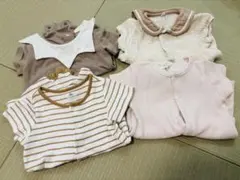 半袖ロンパース まとめ売り 70cm くすみカラー 男の子 女の子
