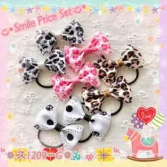 ☺︎ ス1209 ☺︎ ベビー＆キッズハンドメイドヘアゴムリボン「ヒョウ柄」