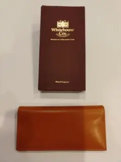 極美品 廃盤」WHITEHOUSECOX 三つ折り長財布 ブライドルレザー 黒