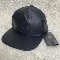 【未使用品】ARMANI JUNIOR 帽子 キャップ レザー kidsのサムネイル