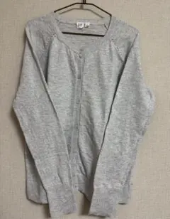 【GAP 】グレー 長袖コットンカーディガン