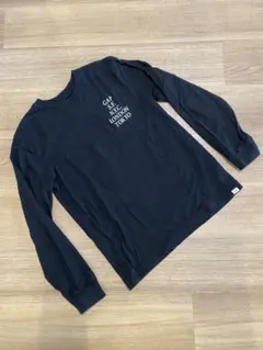 GAP ブラック長袖Tシャツ ロゴプリント