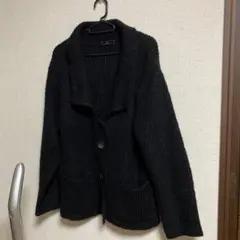 ブラックニットカーディガン　J&R 値下げのサムネイル