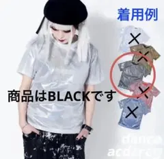 ［新品］ACDCRAG ラメ 半袖Tシャツ BLACKのサムネイル