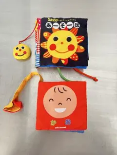 Sassy あーそーぼ MIKI HOUSE かお 布絵本 2冊セット