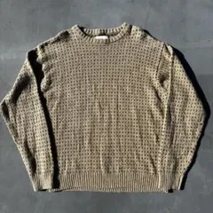 90s 希少 FALLS CREEK バーズアイ柄 ラミーニット セーター XL