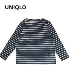 【UNIQLO】ユニクロ　ボーダー　長袖　カットソー　ロンT　XL