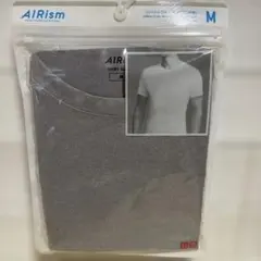 UNIQLO AIRism クルーネックT 半袖 グレー M