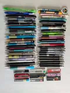 シャープペンシルまとめ売り50本（クレージュ・ディズニー有）　＆　芯多数（赤有）
