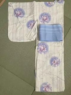 蓮の花柄 浴衣セット