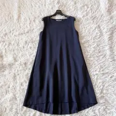 フォクシー バックプリーツドレス ノースリーブ Aライン ストレッチ ワンピース 極美品✨ フォクシー バックプリーツドレス ワンピース Aライン 定価