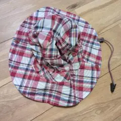 Montbell チェック柄 アウトドアハット ピンク