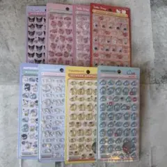 サンリオ 8種 コンプ ボンボンドロップシールミニ