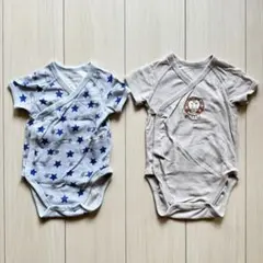 リサ・ラーソン ロンパース 前開き 70サイズ ユニクロ 2着セット