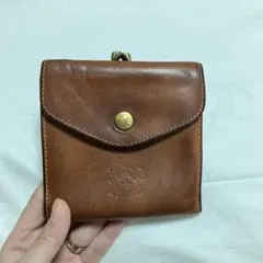 イルビゾンテ 財布　がま口　本革　折り財布