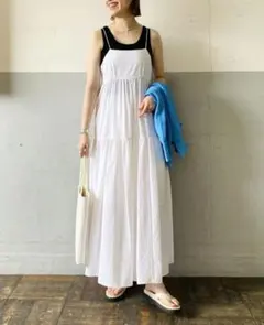 ADAM ET ROPE' アダムエロペ サッカーキャミワンピース