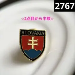 ⭐︎2点目から半額⭐︎ヴィンテージピンバッジ　ピンズ　スロバキア　複十字紋章　盾型のサムネイル