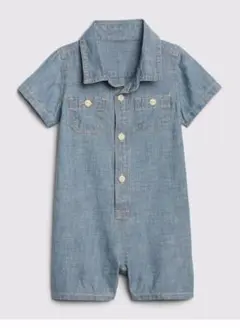 シャンブレーショートオール　ベビーギャップ ロンパース