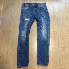 GLOBAL WORK ダメージデニムパンツ M