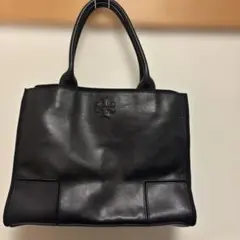 美品　Tory Burch 黒 レザートートバッグ