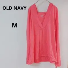 １点物✨️OLD NAVY ピンク Vネック【M】 長袖チュニック　春服