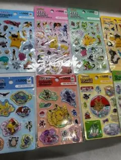 《8種類全セット》【日本未発売韓国限定】　ポケモン＊ウォーター＊カプセル＊シール