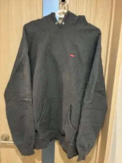 supreme small box logo hoodie グレー　Lのサムネイル