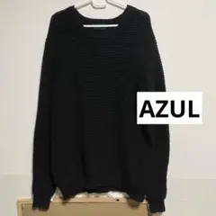 AZUL by MOUSSY ブラックニット M メンズ