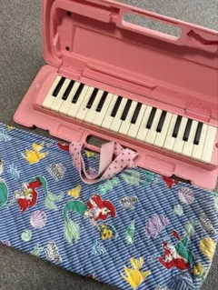 YAMAHAピアニカ P-32DP ピンク　アリエルピアニカバッグ付き　新学期のサムネイル