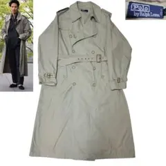西口修平愛用 90S 1枚袖 ポロラルフローレン トレンチコート
