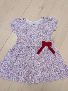 Petit Bateau 花柄ワンピース 24m/86cm