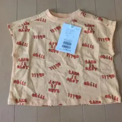 p.premier 総柄ワイドノースリーブストレッチTシャツ 90のサムネイル