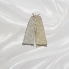 チェック柄サロペット