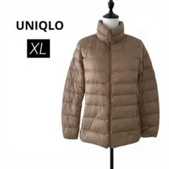 美品　UNIQLO ユニクロ　ウルトラライトダウンジャケット　ブラウン　XL