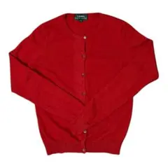 ラルフローレン　カシミヤカーディガン　レッド