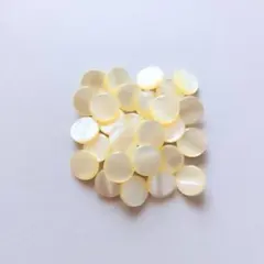 クリ―ム色の艶やかボタン