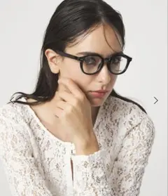 美品！グリーンレーベル　クラウンパント フルリム クリアレンズメガネ　ブラック