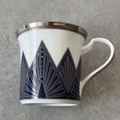 新品未使用【レア】Noritake マグカップ アールデコ 孔雀 銀