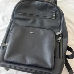 coach コーチ リュック イーサン バックパック ネイビー　レザーのサムネイル