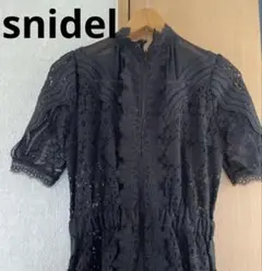 SNIDEL スナイデル　 レースフレアワンピース 美品 インナー付S
