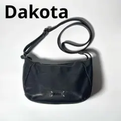 DAKOTA ダコタ 本革 レザー ショルダーバッグ ブラック 美品 斜めがけ