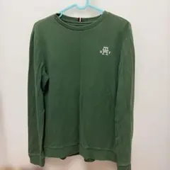 TOMMY HILFIGER クルーネックトレーナー グリーン