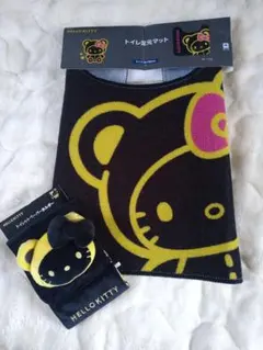 【HELLO KITTY】 トイレマット＆ペーパーホルダーカバーセット/しまむら